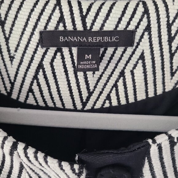 Banana Republic Zigzag Jacquard Knit Jacket Size M - Picture 7 of 8